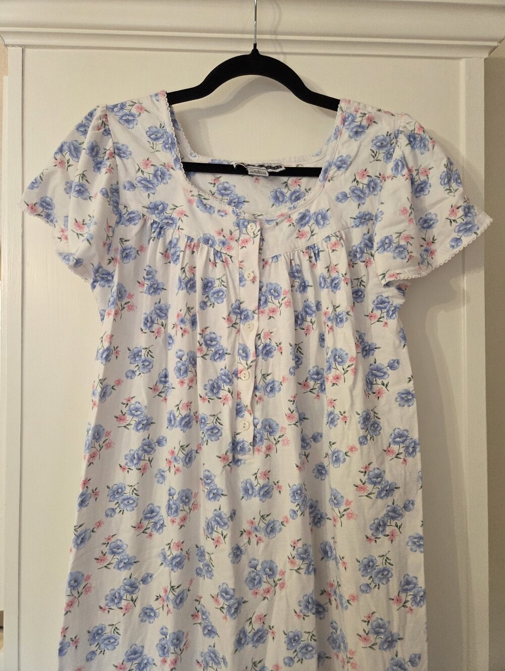 100% Cotton Floral Cottagecore Nightgown, S